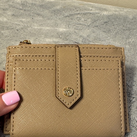 Anne Klein Saffiano Mini Wallet - Tan - New/Factory Plastic - Picture 3 of 8